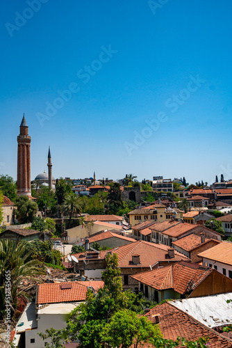 View of Antalya old city Kaleici quarter. ANTALYA, TURKEY photo