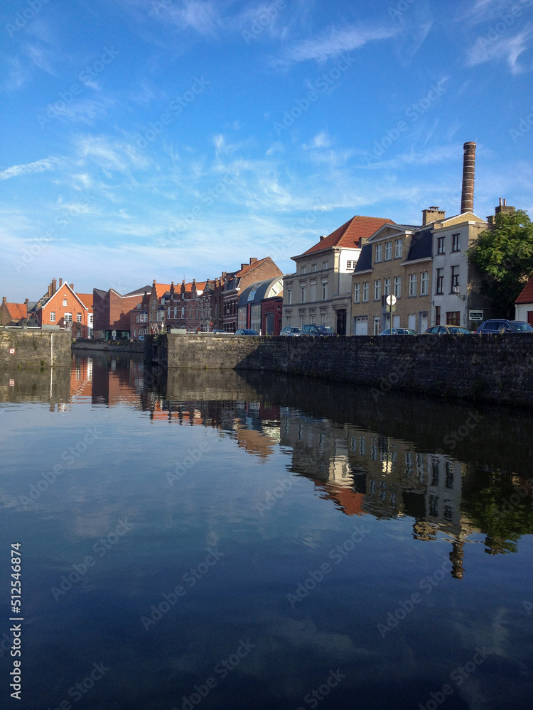 Fototapeta premium European townscape along the river
