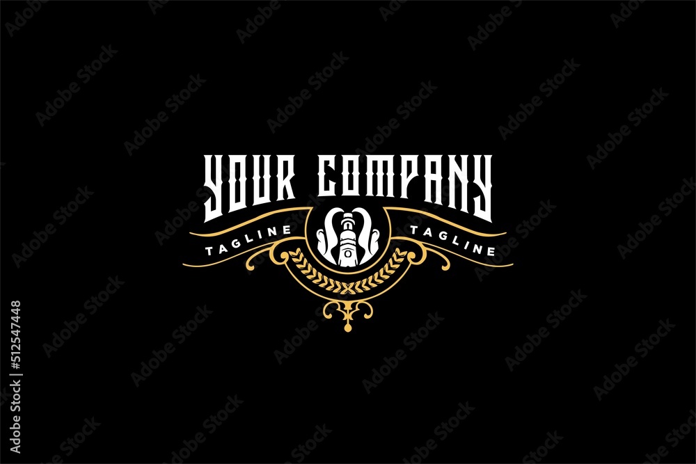 Naklejka premium vintage lumberjack and vape emblems logo