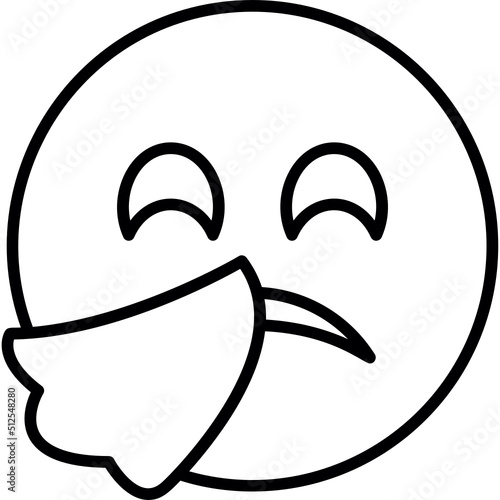 Sneezing Face Icon