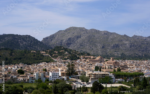 Panoramic view of the town of Pollença. Place of enormous beauty and streets full of history. Majorca Spain © Olga Rincon