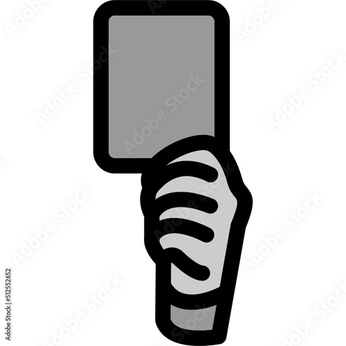 Obraz na płótnie Yellow Card Icon w salonie