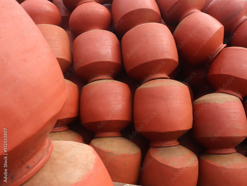 INDIAN water pot know as matka . INDIAN water pot know as matka .