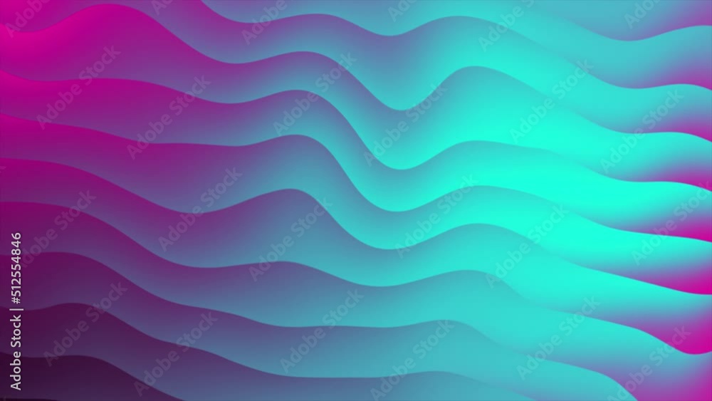 Animated Abstract looped background with purple and blue color wavy stripes Animated Abstract looped background with purple and blue color wavy stripes