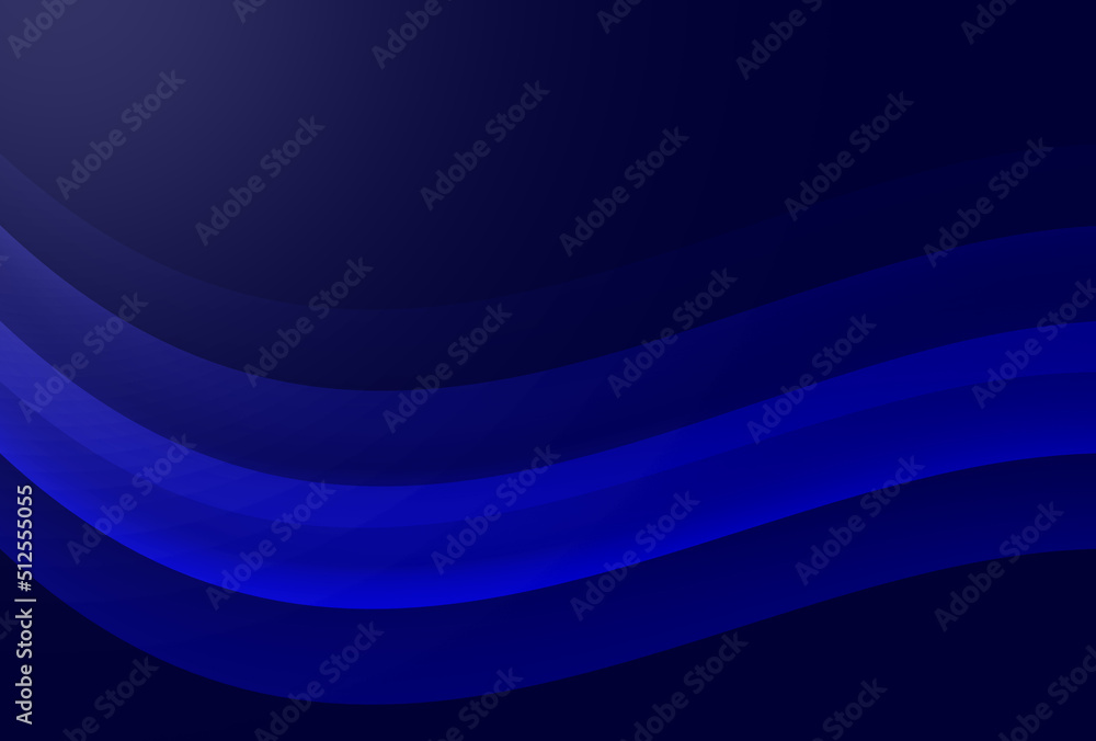 Obraz premium abstract blue lines curve wave background