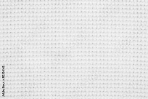 Fabric canvas woven texture background in pattern light white color gauze linen blank.