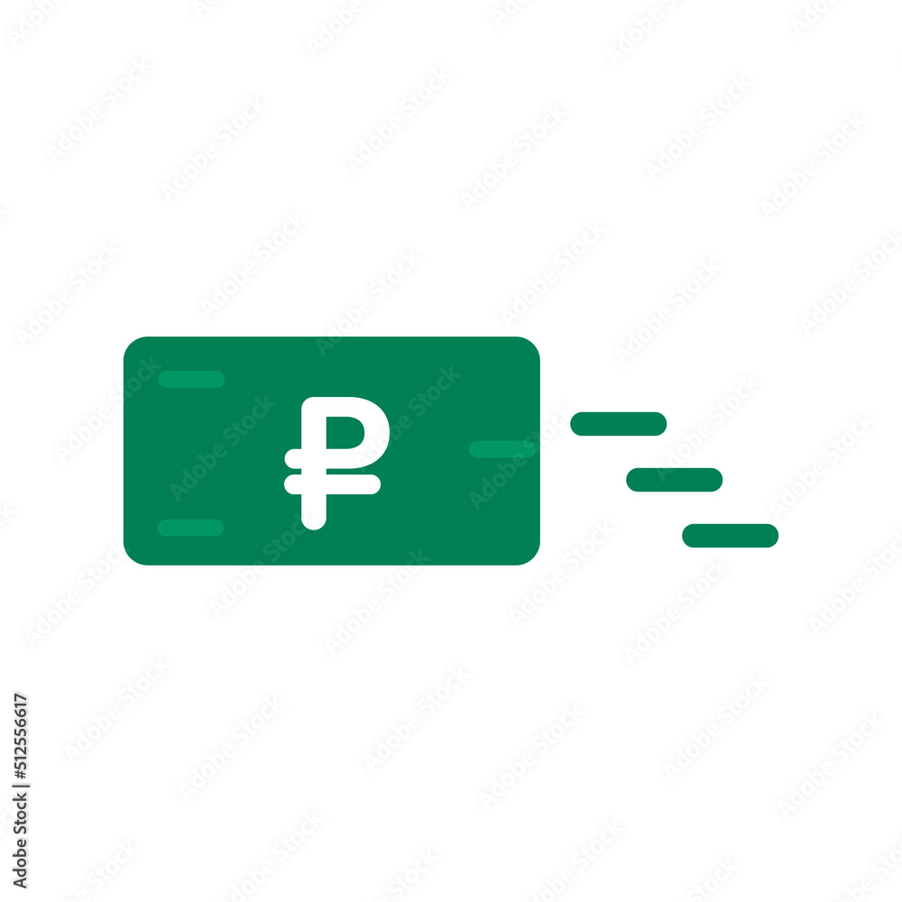 Payment in ruble bill. Payment in Russian currency. Vector. Payment in ruble bill. Payment in Russian currency. Vector.