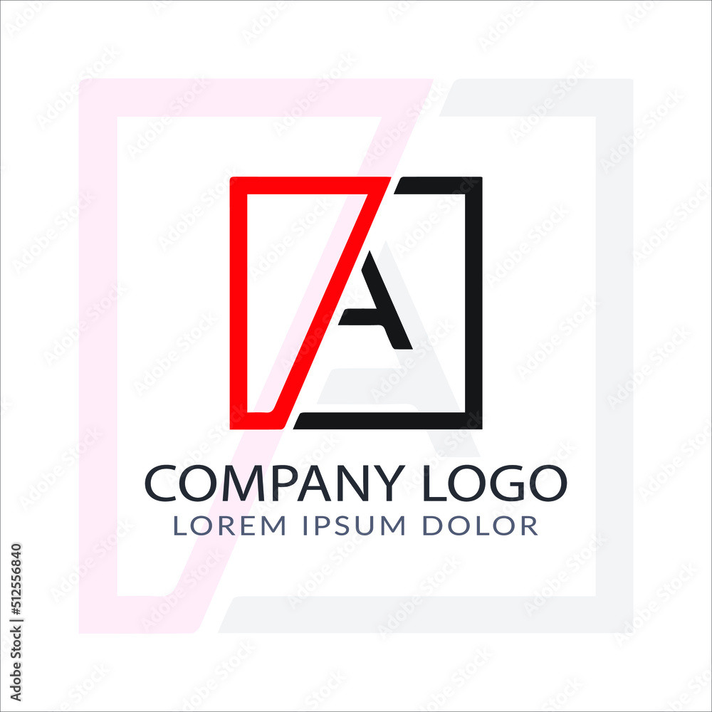 Letter a shape logo Free Vector Letter a shape logo Free Vector