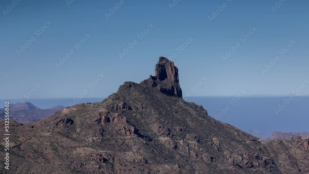 Roque nublo in gran canaria timelapse Roque nublo in gran canaria timelapse