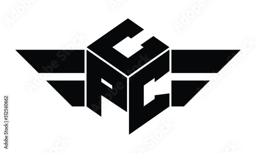 CPC three letter gaming logo in polygon cube shape logo design vector template. wordmark logo | emblem logo | monogram logo | initial letter logo | sports logo | minimalist logo | typography logo |