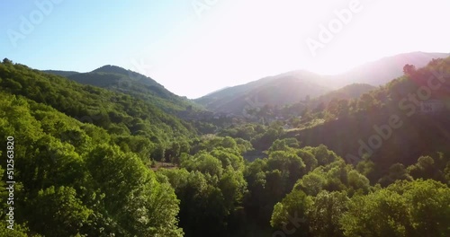 Vol sur vallées d'antraigues-asperjoc