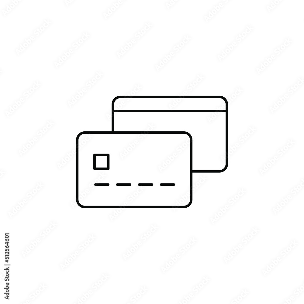 Credit Card, Payment Thin Line Icon Vector Illustration Logo Template. Suitable For Many Purposes. Credit Card, Payment Thin Line Icon Vector Illustration Logo Template. Suitable For Many Purposes.