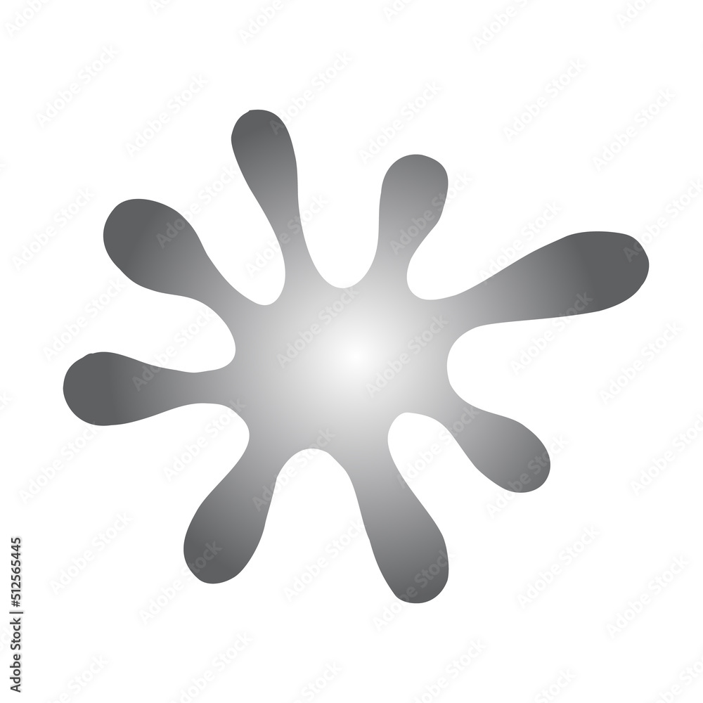 Blot in white-gray gradient isolated on a white background. Hand Drawn. Freehand drawing. Sketch. Outline. Blot in white-gray gradient isolated on a white background. Hand Drawn. Freehand drawing. Sketch. Outline.
