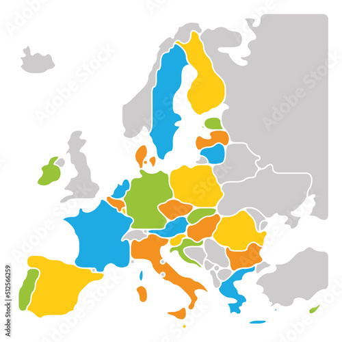 Simplified smooth map of EU