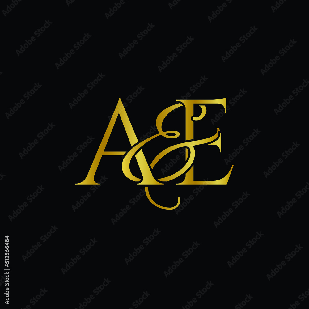 A and E , AE logo initial vector mark , AE luxury logo A and E , AE logo initial vector mark , AE luxury logo