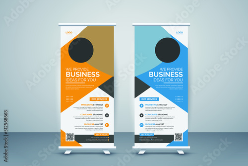 Corporate Business Roll up banner, Stand Banner Template
