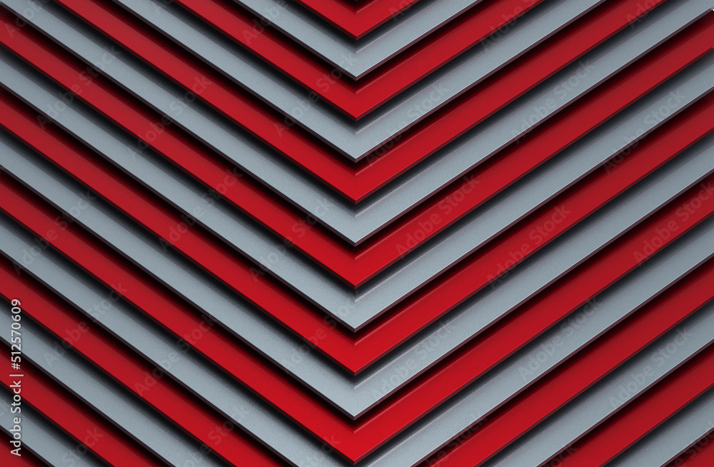Fototapeta premium The abstract colorful metal pattern background. 3D illustration.