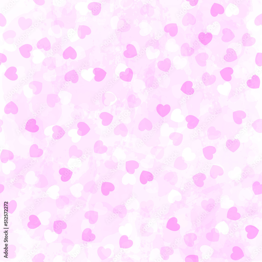 pink background with hearts