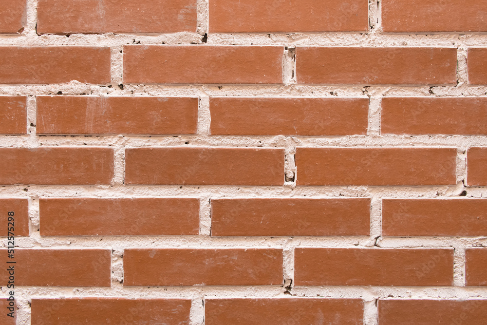 Obraz premium Red or brown brick wall texture old stone background