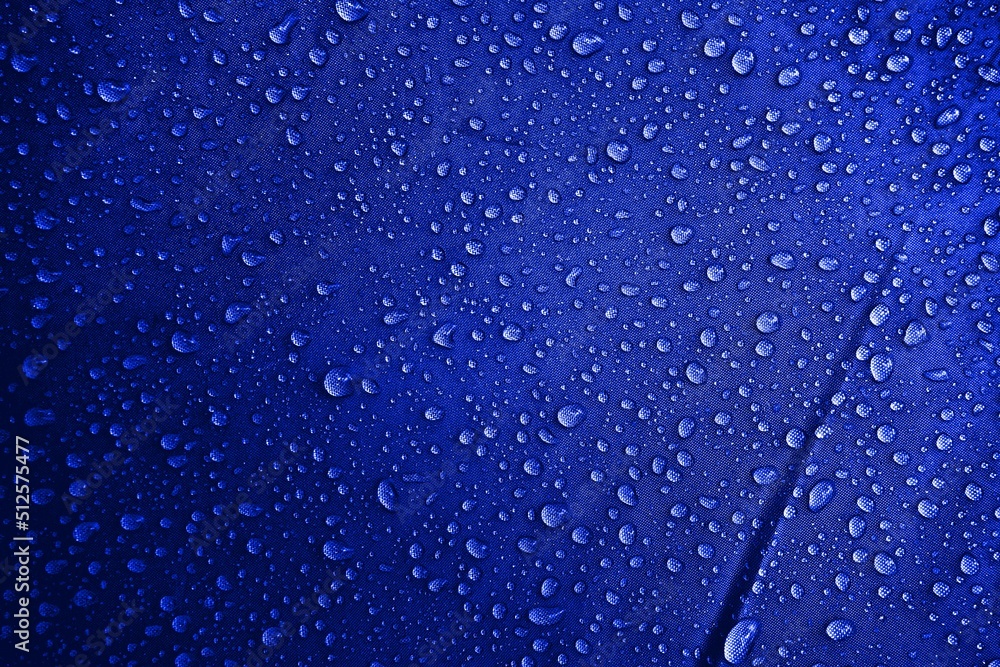 Fototapeta premium Water drops on the fabric