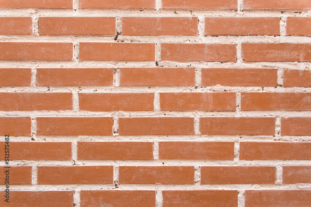 Obraz premium Red or brown brick wall texture old stone background