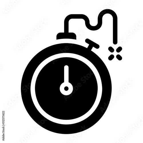 deadline glyph icon