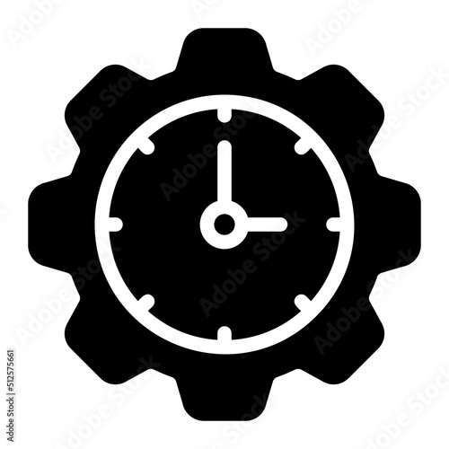 time management glyph icon