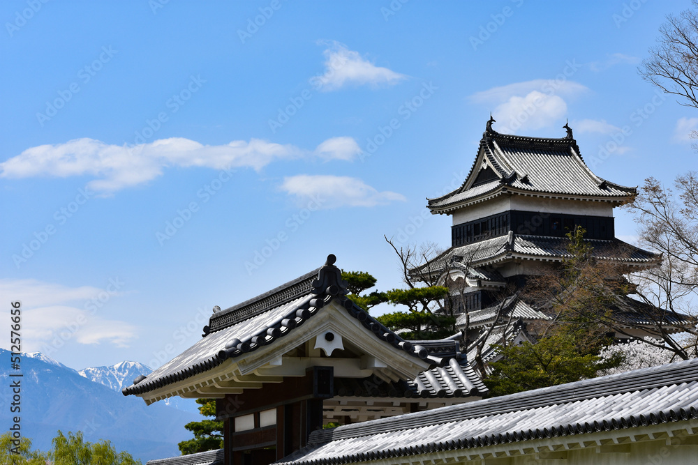 春の国宝松本城