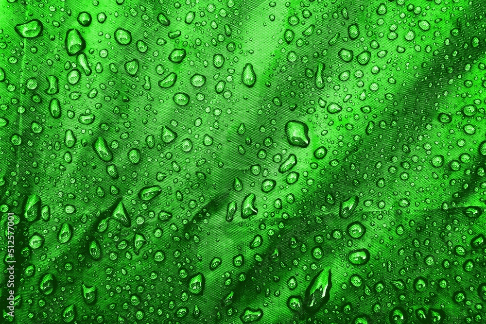 Water drops on the fabric