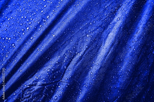 Water drops on the fabric