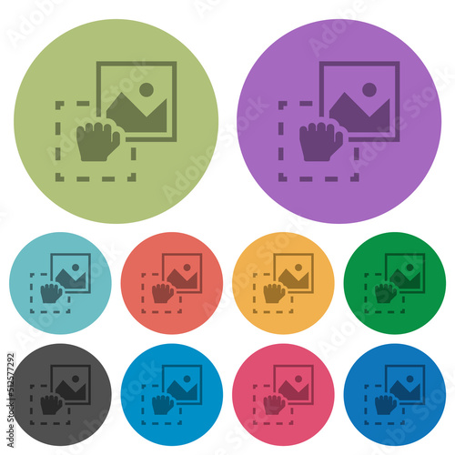 Grab image to upload color darker flat icons
