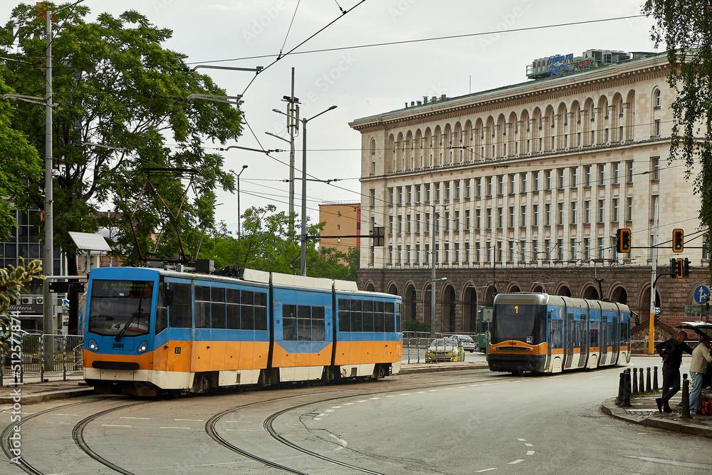 Tramcar in Sofia, Bulgaria