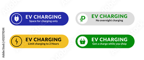 EV charging signboard
