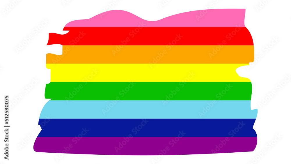 Gilbert Baker Pride Flag. Standard Proportions for Gay Flag Gilbert Baker Pride Flag. Standard Proportions for Gay Flag