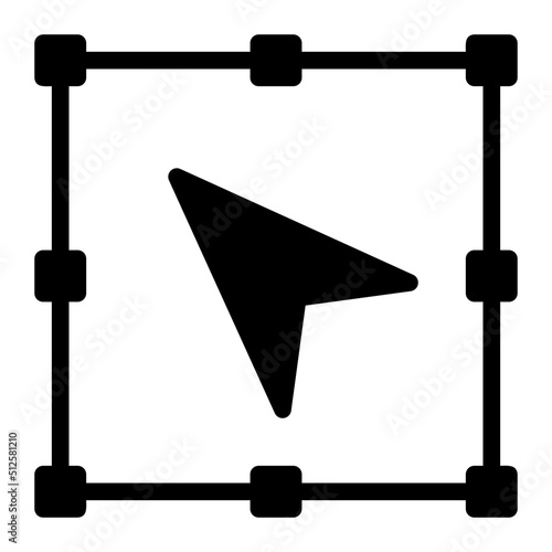 selection tool glyph icon
