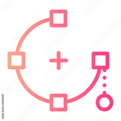 nodes gradient icon