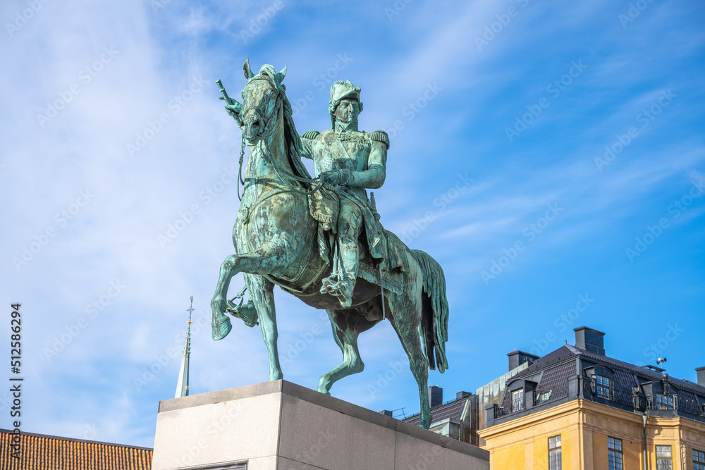 Statue of Charles XIV John in Stockholm