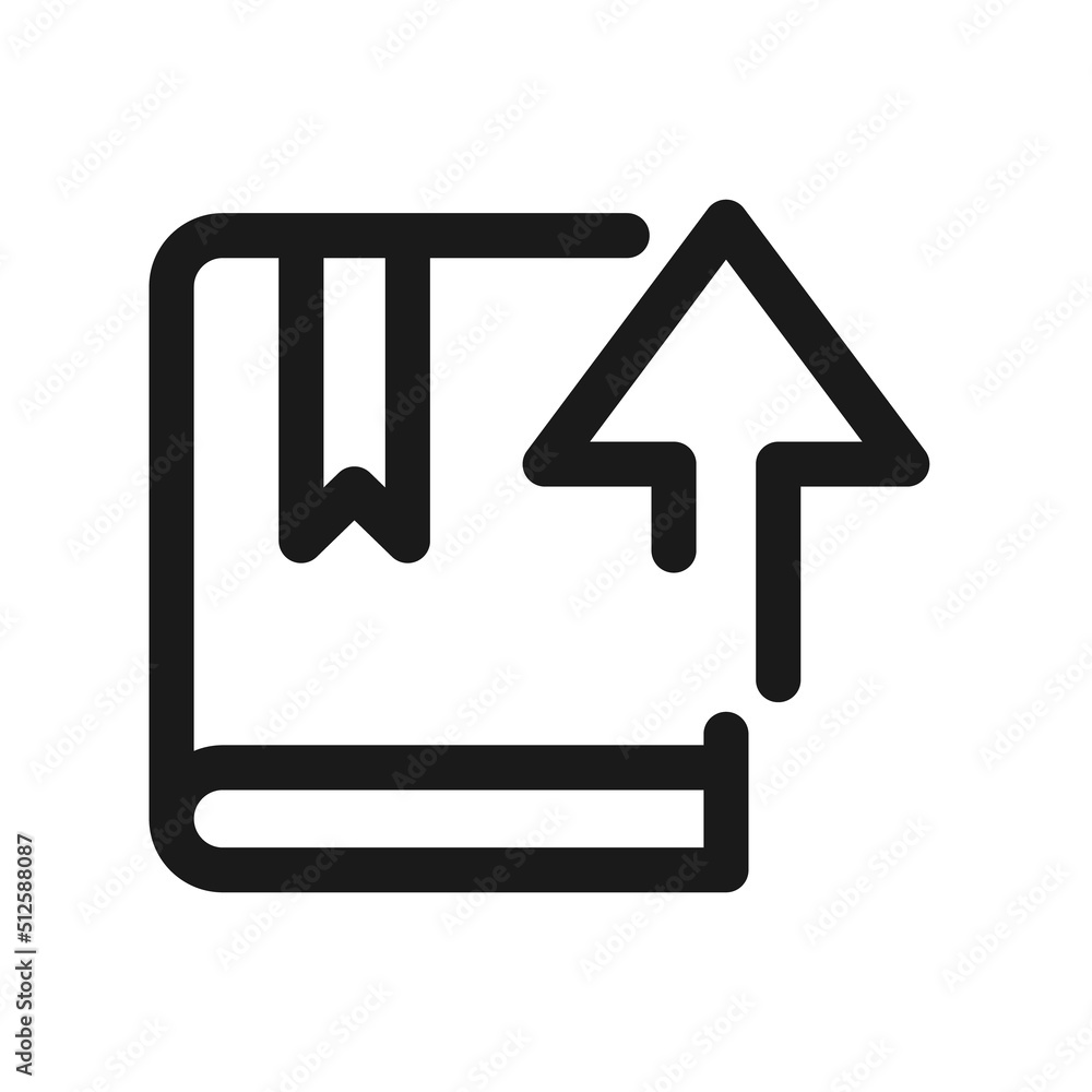 Upload and Download book line icon. linear style sign for mobile concept and web design. Open ebook and arrow up outline vector icon. Symbol, logo illustration. Vector graphics Upload and Download book line icon. linear style sign for mobile concept and web design. Open ebook and arrow up outline vector icon. Symbol, logo illustration. Vector graphics
