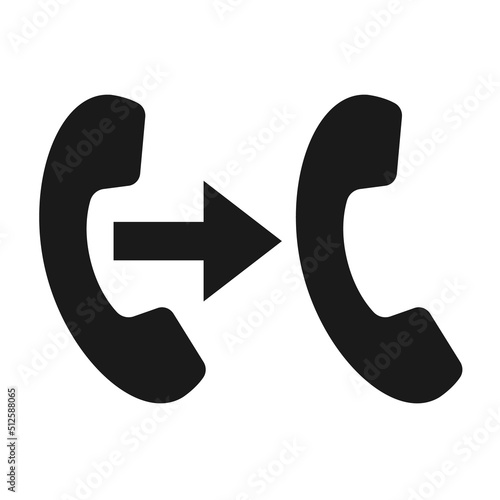 Call transfer icon app vector. Phone Icon Symbol.