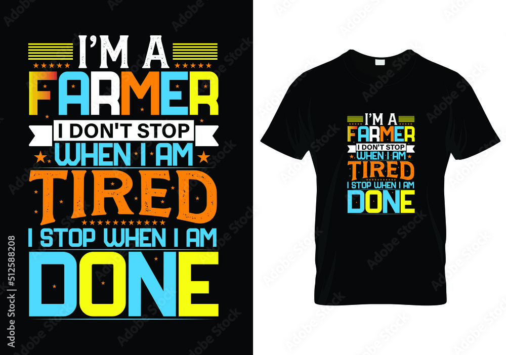 Farmer t shirt design