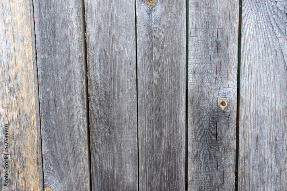 Old wood texture. Close up of gray wooden fence board background Old wood texture. Close up of gray wooden fence board background