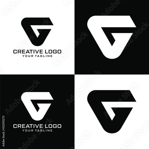 Creative letter g logo design vektor	
