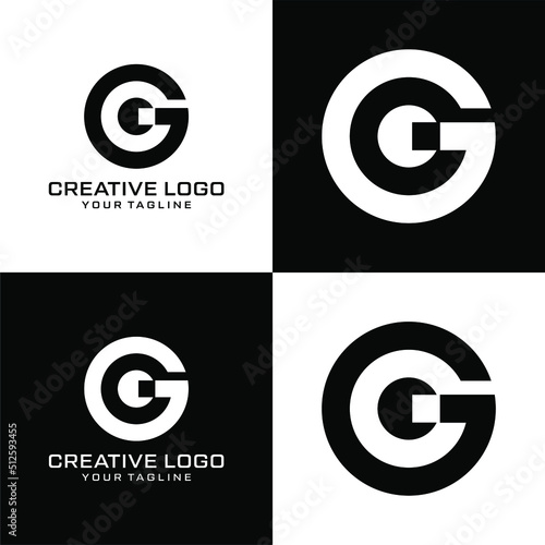 Creative letter g logo design vektor	
