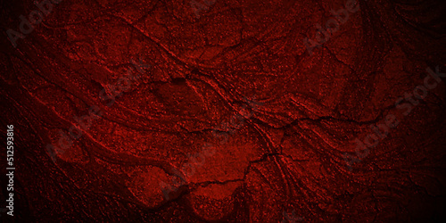 Dark red grunge textured concrete backdrop background. Panorama dark red black slate background or texture. Vector red grunge concrete texture. Stone wall background.	

