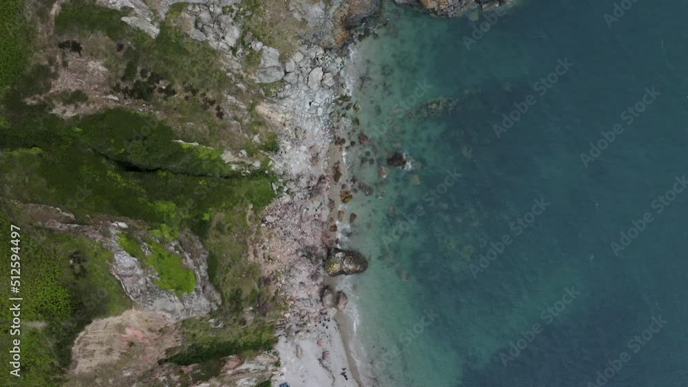 Aerial view of the hidden beach at Howth, Dublin Aerial view of the hidden beach at Howth, Dublin
