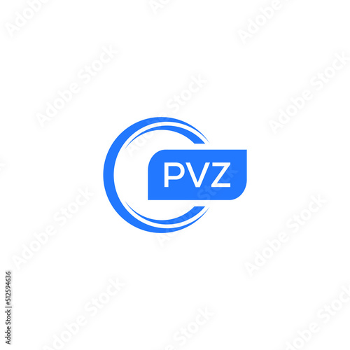 PVZ letter design for logo and icon.PVZ typography for technology, business and real estate brand.PVZ monogram logo.vector illustration. photo