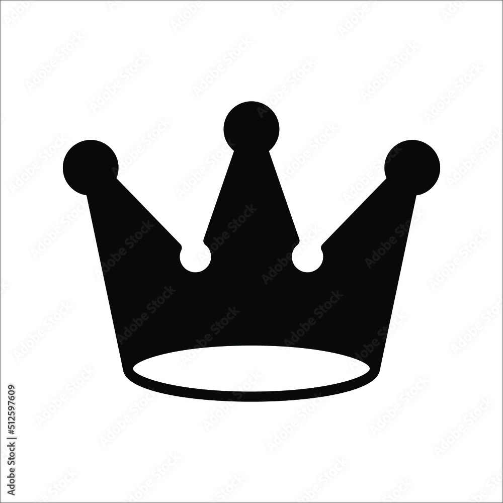 Crown Icon in trendy flat style. Crown symbol for your web site design, logo, app, UI. Vector illustration on white background Crown Icon in trendy flat style. Crown symbol for your web site design, logo, app, UI. Vector illustration on white background