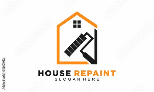 House repaint simple vector logo