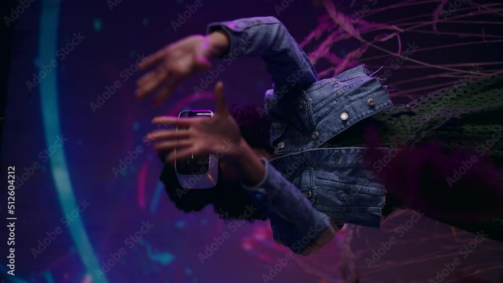 Metaverse digital cyber world technology, woman with virtual reality VR goggles playing augmented reality game, futuristic lifestyle Metaverse digital cyber world technology, woman with virtual reality VR goggles playing augmented reality game, futuristic lifestyle