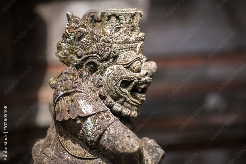 Hinduism stone sculpture at Bali, Indonesia